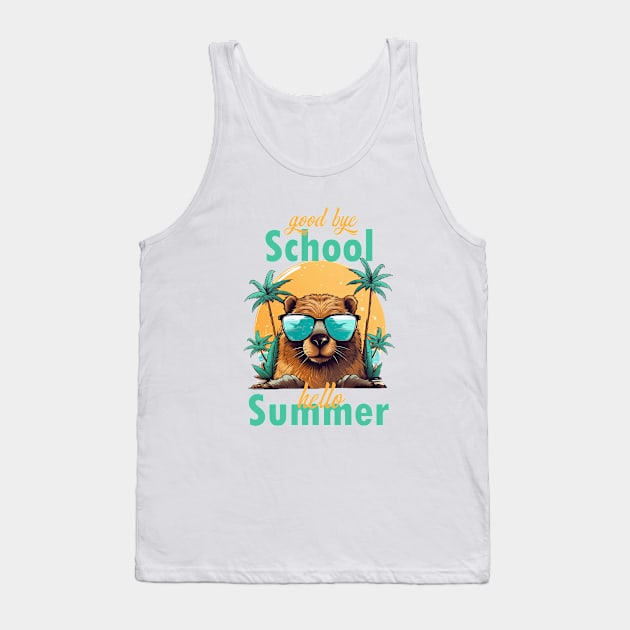 Good bye School, hello Summer Beaver Tank Top by TeePulseMania